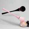 Makeup borstar kvinnor pulverborste rosen svart rosa bägge lös honungshöjdpunkt rodnad skönhetsverktyg