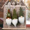 Juldekorationer jul ansiktslös docka hängande ornament juldekoration xmas träd gnome hängen noel dekor navidad natal nyår 2024 x1020
