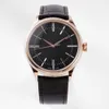 NEW Fashion Cellini Mechanical Mens Silver GENEVE Watch Brown Strap Series Automatic Mechaincal Silver Dial Men Watches Male Wristwatches Original. AAA