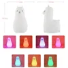 Lamps Shades Alpaca LED Night Light Touch Sensor Colorful Silicone Animal Lamp Battery Powered Bedroom Bedside Lamp for Children Baby Gift 231019