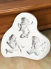 Baking Moulds Baby Angel Shaped Silicone Mold Cake Decoration Boy Fondant Cookies Tools 3D Candy color random 231019