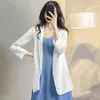 Work Dresses 2023 Summer 2 Pieces Clothing Sets Women's Formal Outfits Lady Office Suit Costume Korean Graceful Solid White Coat