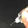 Novas garrafas plásticas do conta-gotas de 10ml com pontas de metal garrafa vazia da agulha e-líquido recipiente plástico do animal de estimação para o suco qecve