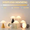 Lampes de table champignon tactile lampe à LED bureau rechargeable pour chambre bar décoration de la maison atmosphère chevet veilleuse