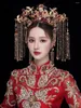 Hair Clips Hairpin Bride Headdress Wedding Chinese Xiuhe Dress Stick Ornaments Ancient Costume Phoenix Crown Accessories For Women