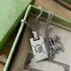 Y6e8 Pendentif Colliers Designer Collier De Luxe Marque Lettre 925 Chaîne En Argent Hommes Femmes Crâne Tigre Mode Cadeau Haute Qualité Couple Cou