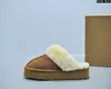Hoge kwaliteit pluche wollen pantoffels Designer Damesdia's Mode Comfortabel Platform Bont Warme schoenen Luxe vrouw Winterpantoffellaarzen met doos