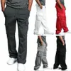 Mens Cargo Pants Joggers Cotton Sweat Pants Workout Loose Trousers Long Mens Sportswear Sweatpants Hip Hop Streetwear 4XL1232u