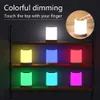 Lamps Shades Led Touch Sensor Night Light Coloful Usb Rechargeable Baby Breastfeeding Bedsid Table Lamp Dimmable Room Decor Personalized Gift 231019