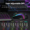 Muizen Oplaadbare draadloze en USB-bekabelde muis Ergonomische gamingmuizen 8 knoppen RGB-achtergrondverlichting 4000 DPI voor laptopcomputer Pro Gamer 231020