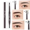 Eyebrow Enhancers 10pcs eyebrow pencil natural waterproof rotating automatic eyeliner 5 color eyebrow pencil with brush beauty makeup tool 231020