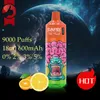 China Sunfire 9000puffs Dernivable E Cigarettes POD POD DÉPECONDATION BATTERIE RECHARGable 18 ML PODS PRÉFUST