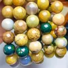 Link Bracelets Natural Ocean Jasper Bracelet Crystal Healing Stone Stretch Polychrome Gemstone For Women Birthday Present Lover Gift 1pcs