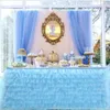 Saia de mesa 6ft tule saia de mesa poncho toalha de mesa chá de bebê suprimentos de casamento 231019