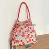 Sacos de ombro florais reutilizáveis sacos de compras grande capacidade casual tote bolsas para flor impresso ombro bagstylishyslbags