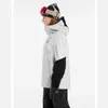 Дизайнерская спортивная одежда Arcterys Куртка Верхняя одежда Мужская серия Sentinel Женская с капюшоном Водонепроницаемая ветрозащитная Дышащая Удобная Бесплатная зарядка для катания на лыжах Co WNJ19