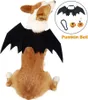 Hundebekleidung Kostüme Halloween Katzenkleidung Haustier Fledermausflügel Glockenstil Weihnachtspullover für große Hunde Zubehör