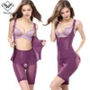 Moda bele eğitmeni kadınlar seksi dikişsiz ayarlanabilir strappy büst shapewear bodysuit korse artı boyutu zayıflama gövdesi shap290j