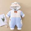 Down Coat Baby clothing Boy rompers Overalls Clothes Winter Girl Garment Thicken Warm Cotton Outerwear coat jacket kids Snow suit Wear 231020