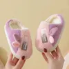 Slipper Fashion Winter Warm Toddler Kids Slippers Boys and Girls Inomhus Non-Slip Watertight Cotton Shoes Teens Children's Cotton Shoes 231020