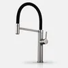 Kitchen Faucets Sink Faucet Tap And Cold Carved Spring Brass Rotation Pull Down Decked Single Lever Mixer