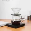 Bathroom Kitchen Scales TIMEMORE Basic Plus Black Mirror Pour Over Coffee and Espresso Scale Basic+ Electronic Scale Auto Timer Kitchen scale 0.1g / 2kg Q231020