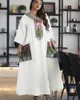 Vêtements ethniques Moyen-Orient Jalabiya Dubaï Sparkle Paillettes Robes brodées Femmes musulmanes Ramadan Élégant Turquie Abaya Robe de fête