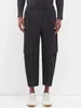 Męskie spodnie miyake plisowane spodnie ładunkowe mężczyźni plisowane proste spodnie luźne kombinezony męskie w lupgy czarne spodnie mody mody Strona streetwearu 231020