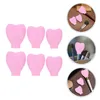 Makeup Brushes 6 Pcs Brush Dust Cover Cosmetics Head Silicone Holder Lid Lip Covers Beauty Pen Protective