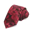 Corbatas para el cuello Corbatas florales tejidas de poliéster de alta calidad para hombres Corbata clásica de moda para hombre para boda 7 cm de ancho Corbata para novio 231019