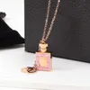 collana gioielli firmati collane catena catene collegamento gioielli di lusso ciondolo bottiglia di profumo ciondoli personalizzati amore donna donna St269Q