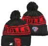 Bonés masculinos Chapéus de basquete Bulls Beanie Todas as 32 equipes de malha com punhos Pom Chicago Gorros listrados de lã lateral quente EUA College Sport Knit chapéus boné para mulheres a2