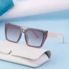 Okulary przeciwsłoneczne moda kwadratowa mężczyźni gradient okulary przeciwsłoneczne eleganckie białe okulary podróżne