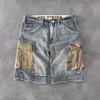 Mens Jeans Short Jeans Camouflage Pocket Cargo Pants Casual Slightly Shorts Fashion Denim Jeans Summer Shorts Pants285z