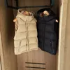 Mulheres designers roupas colete puffer jaqueta parka para baixo hoodies luxo mulheres zíper outerwear colete com capuz moda inverno blusão casaco roupas