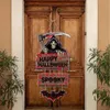 Décorations de noël, décorations de fête d'halloween, citrouille fantôme chauve-souris, pendentifs de porte, joyeux Festival pour la maison, 231019