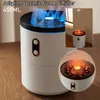 Steamer 450ML New Air Jellyfish Volcanic Flame Aroma Diffuser with LED Night Light Lamp Fragrance Ultrasonic Humidifier 231020