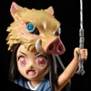 Action Toy Figures Demon Slayer Anime Figur 19cm Pig's Head Nezuko Figur Manga Model Cartoon Doll Barn