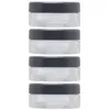 Botellas de almacenamiento 4 PCS Caja de polvo Contenedores de viaje Accesorios Paquete Plástico Pequeño Cuerpo Suelto