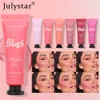 6 Color 10ml Beauty Makeup Multi-color Matte Expanding Color Blush Cream Natural Fine Flash High Light Contouring Six Color Blush Wholesale