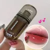 Lip Gloss Preto Espelho Glaze Batom de Vidro de Longa Duração Água À Prova D 'Água Antiaderente Copo Matiz Hidratante Maquiagem