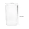 Candle Holders 3 Pcs Windproof Lampshade Shades Bulk Transparent Home Supplies Glass Open Ended Covers Major Clear Household