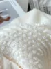 Kvinnors tröjor koreanska mode överdimensionerade tröja kvinnor V-ringning långärmad kvinnlig kofta damer Autumn Single Botton White Dropship
