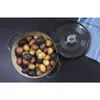 スープストックポット鋳鉄6クォートエナメルダッチオーブン付き鍋鍋調理器具簡単なクリーン231019