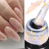 Vernis à ongles Mtssii 7ml Gel de base en caoutchouc pailleté paillettes d'or rose couche de finition blanche tremper UV LED vernis d'art manucure 231020