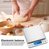 Badrumskökskalor Elektronisk köksskala USB -laddning av rostfritt hög precision Digital skala karat räknar för mat mätning av vikt noggrannhet Q231020