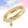 Braccialetti con ciondoli 1PC Anello per mano del bambino Elegante braccialetto in oro imitazione Delicate benedizioni della luna piena Fresco con campana per bambini Toddle254a