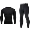 Conjuntos para correr Conjunto para correr para hombre Gimnasio Trotar Ropa interior térmica xxxxl Segunda piel Compresión Fitness MMA Rashgard Traje deportivo de secado rápido para hombre 231019