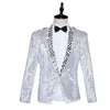 Men's Suits Sequins Blazer Men Formal Dress Latest Coat Pant Designs Suit Costume Homme Terno Masculino For Bar Host Singers