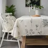 Nappe rectangulaire en coton et lin pour nappe de table, couverture florale en forme d'abeille, Obrus Tafelkleed, manteau mesa 231020